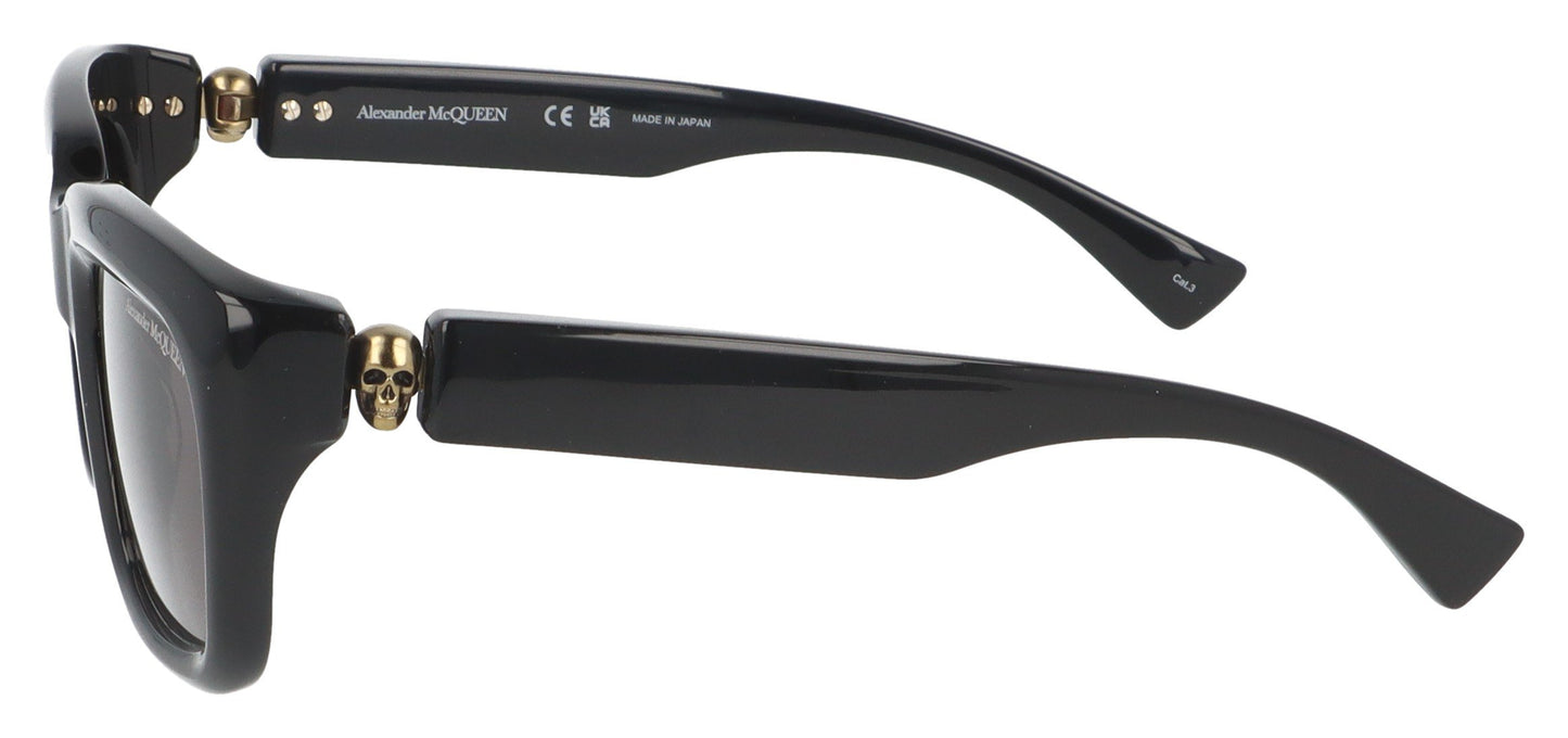Alexander McQueen AM0431S 001 Black Sunglasses - Side