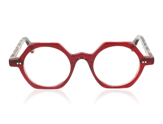 La Brique & La Violette Kiss RGC/EM Red and Tortoise Glasses - Front