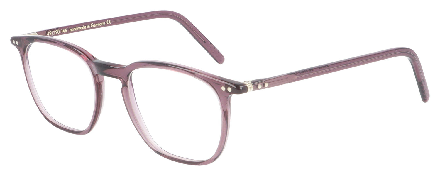 Lunor LU610 55 Purple Glasses - Angle