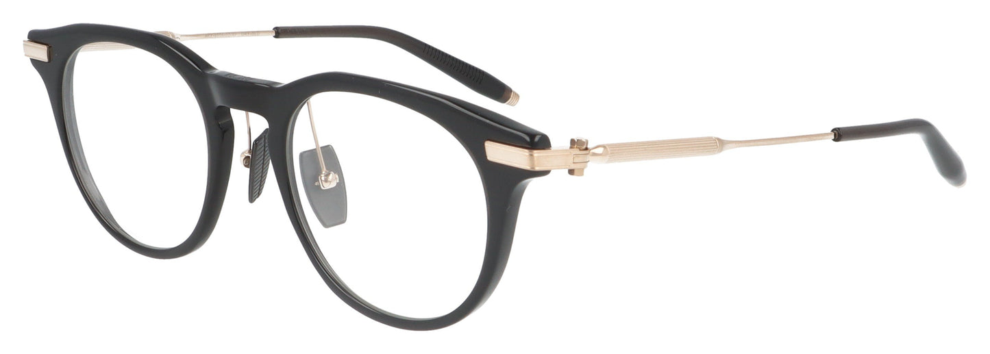 Akoni Gemini GRYGLD Black Glasses - Angle