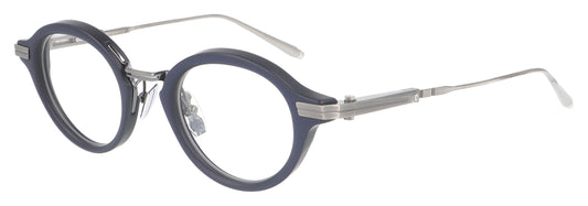Akoni Copernico NVY-SLV Blue Glasses - Angle