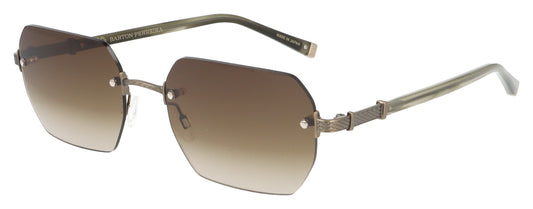 Barton Perreira Jude RES/ANG Antique Gold Sunglasses - Angle
