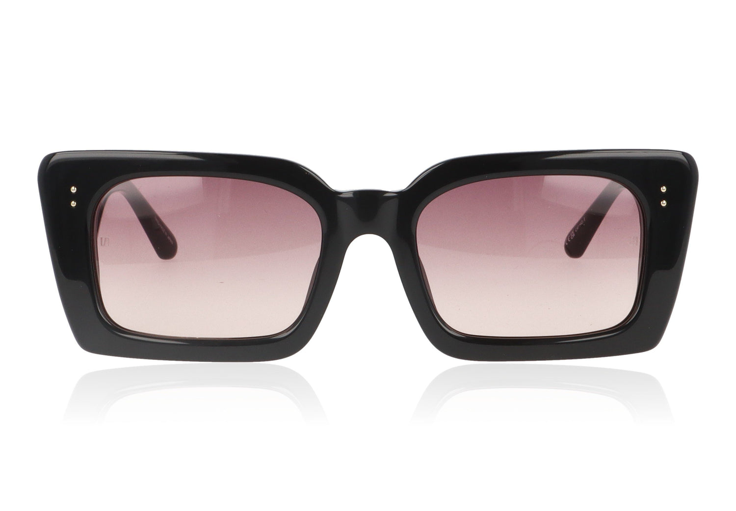 Linda Farrow Nieve C5 Black Sunglasses - Front