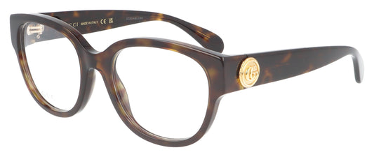 Gucci GG1411O 005 Havana Glasses - Angle