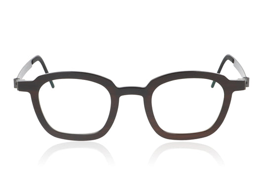 Lindberg buffalo 1858 H26 U9 Dark Brown Glasses - Front