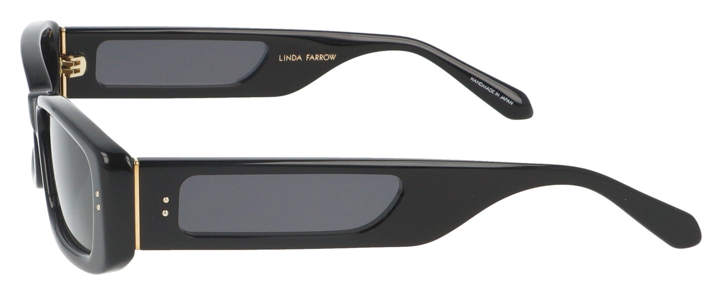 Linda Farrow Talita C1 Black Sunglasses - Side