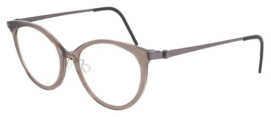 Lindberg 1184 AK64 Grey Transparent Glasses - Angle