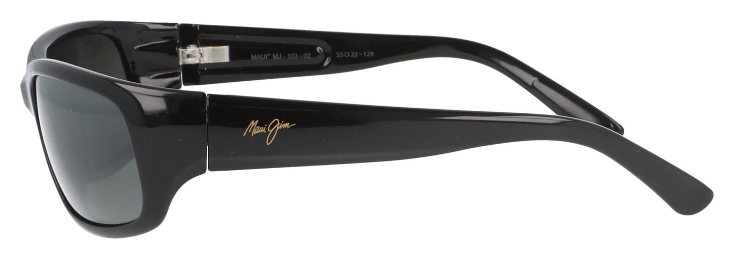 Maui Jim Stingray STG-BG Black Sunglasses - Side