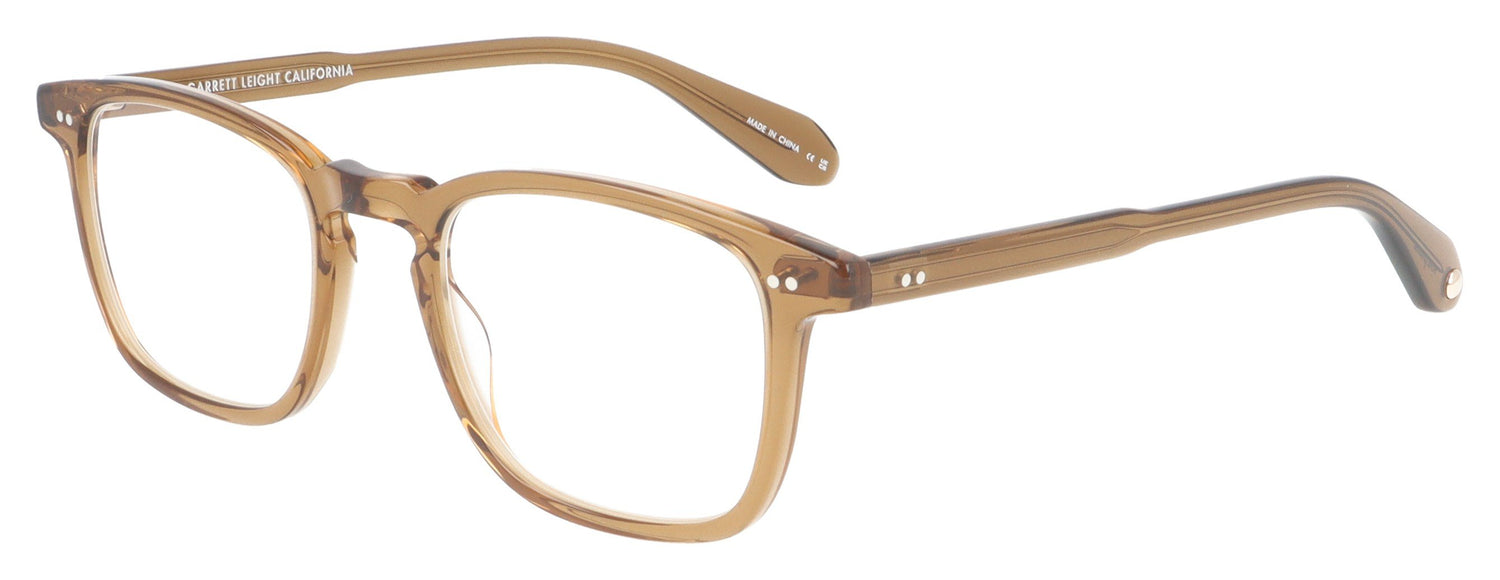 Garrett Leight Howland 1056 C Caramel Glasses - Angle