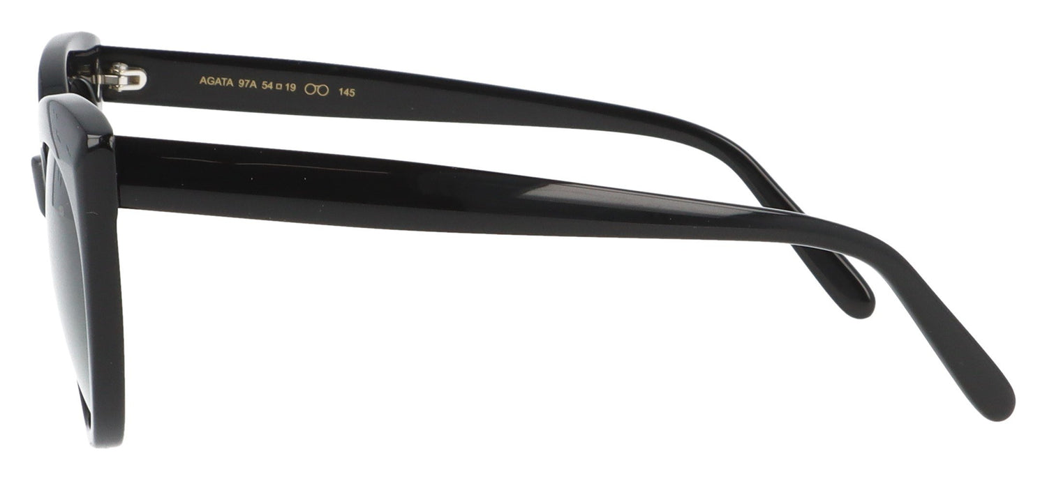 Pagani Agata 97A BLK1 Black Sunglasses - Side