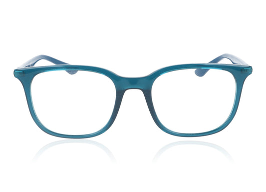 Ray-Ban 0RX7211 8206 Transparent Turquoise Glasses - Front