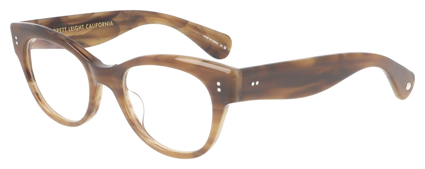 Garrett Leight Octavia MALT Brown Glasses - Angle