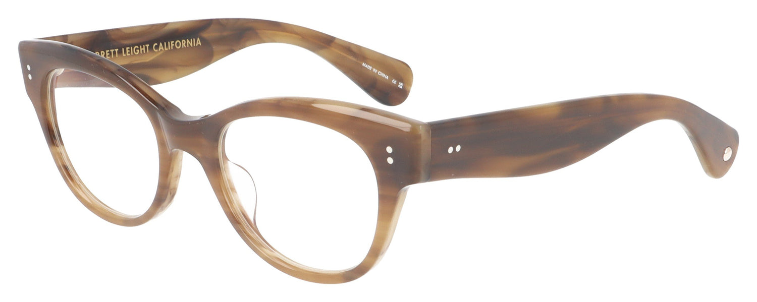 Garrett Leight Octavia MALT Brown Glasses - Angle