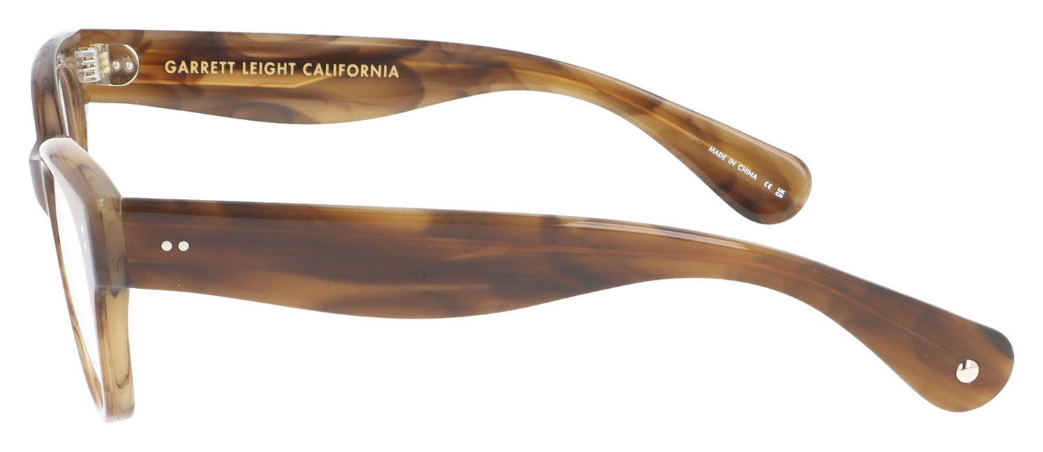 Garrett Leight Octavia MALT Brown Glasses - Side