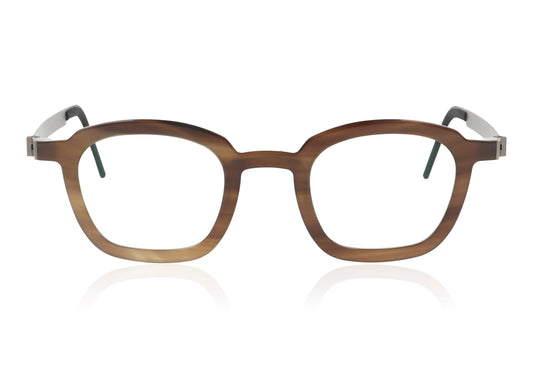 Lindberg buffalo 1858 T209 H18 10 Medium Brown Glasses - Front