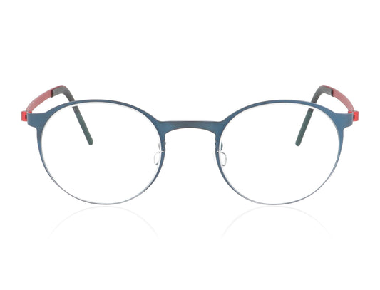 Lindberg Strip 9571 U13 U33 Blue Red Glasses - Front
