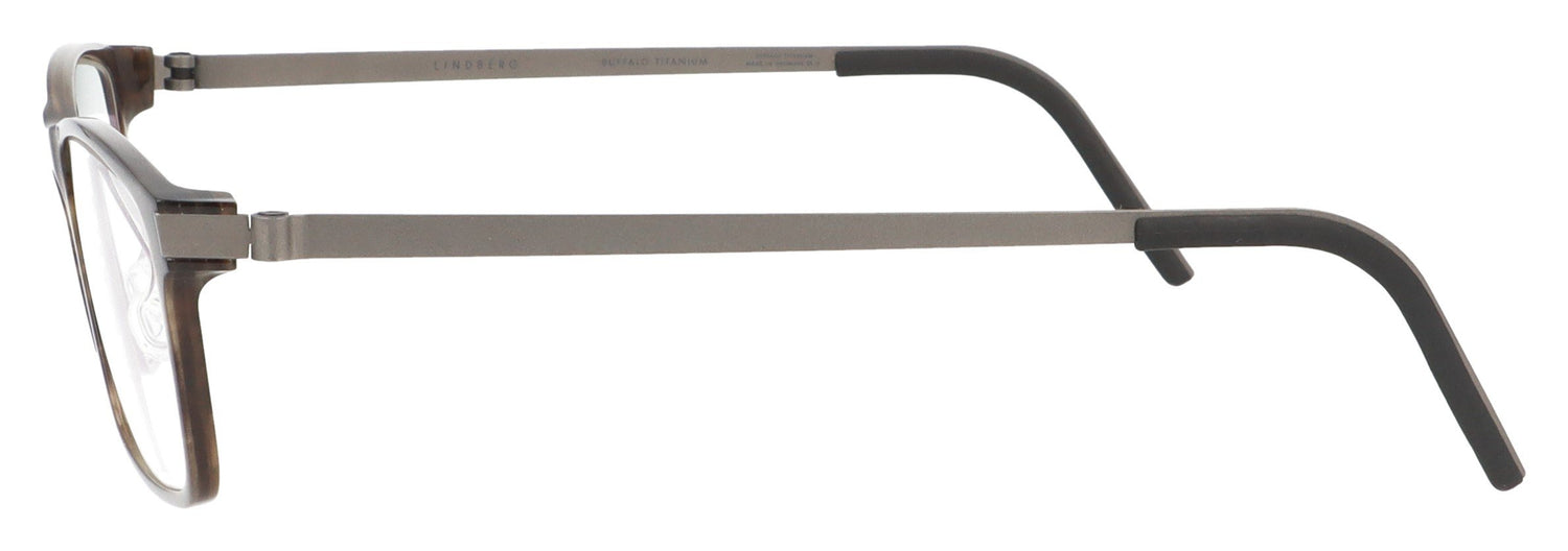 Lindberg buffalo 1819 T207 H18 10 Medium Brown Glasses - Side