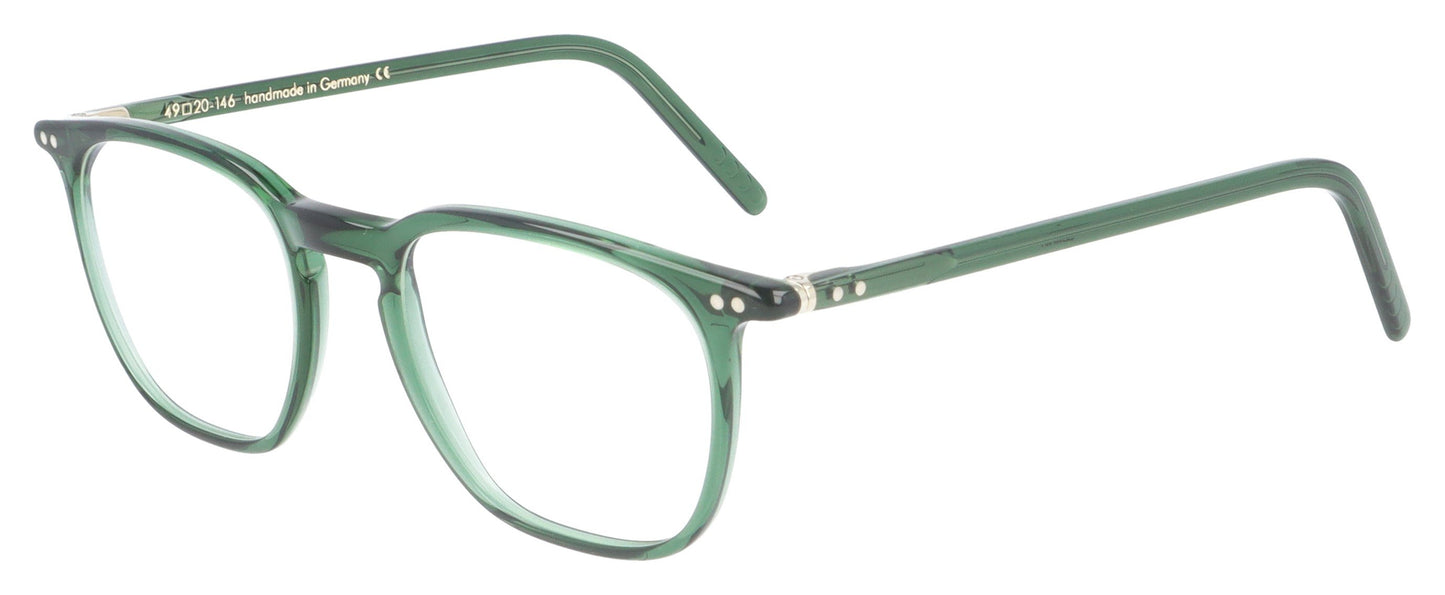 Lunor LU610 56 Green Glasses - Angle