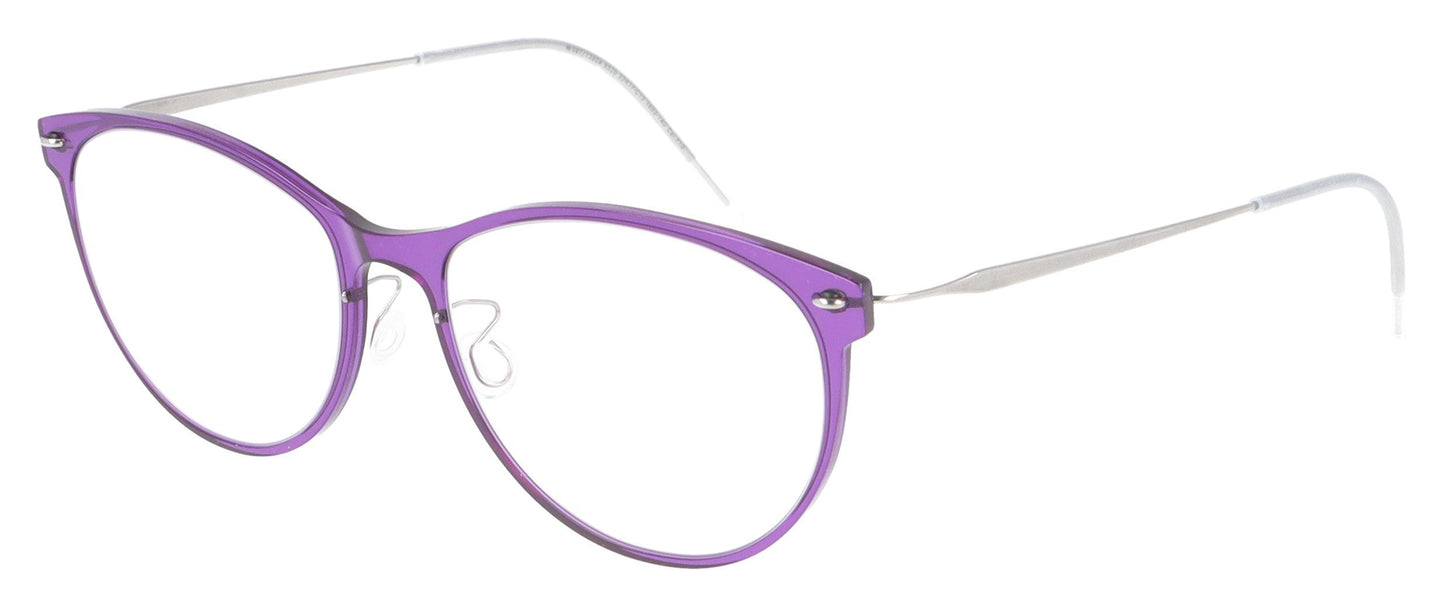 Lindberg n.o.w titanium 6520 C13 P10 Purple Glasses - Angle