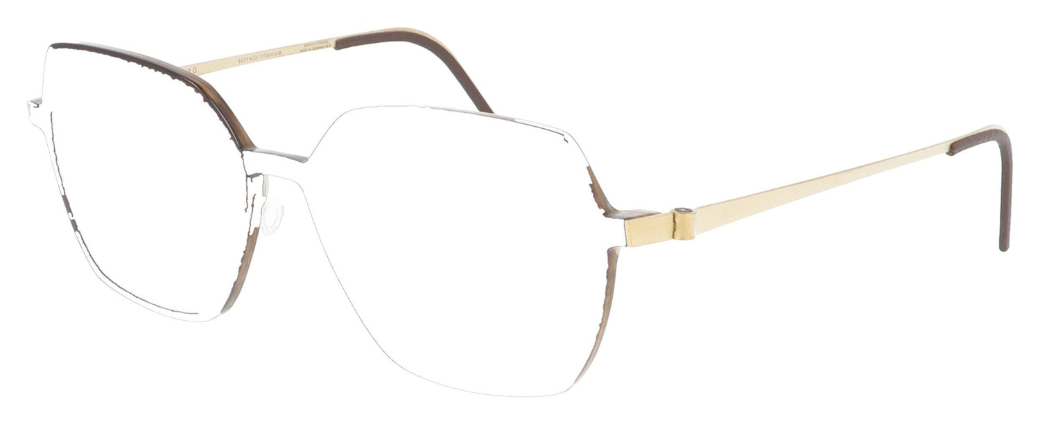 Lindberg buffalo 1861 H18 GT Brown Glasses - Angle