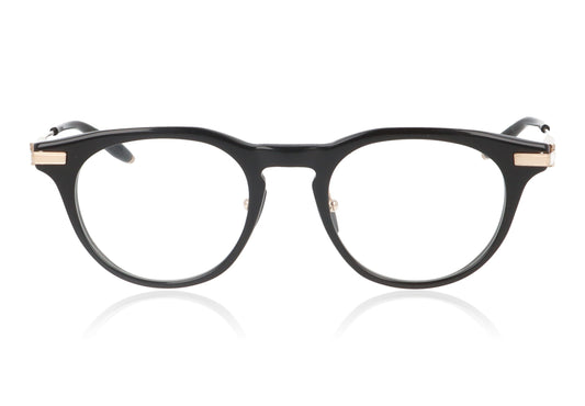 Akoni Gemini GRYGLD Black Glasses - Front