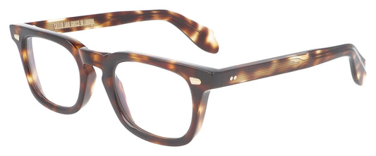 Cutler and Gross CGOP-1406 02 Tortoise Glasses - Angle