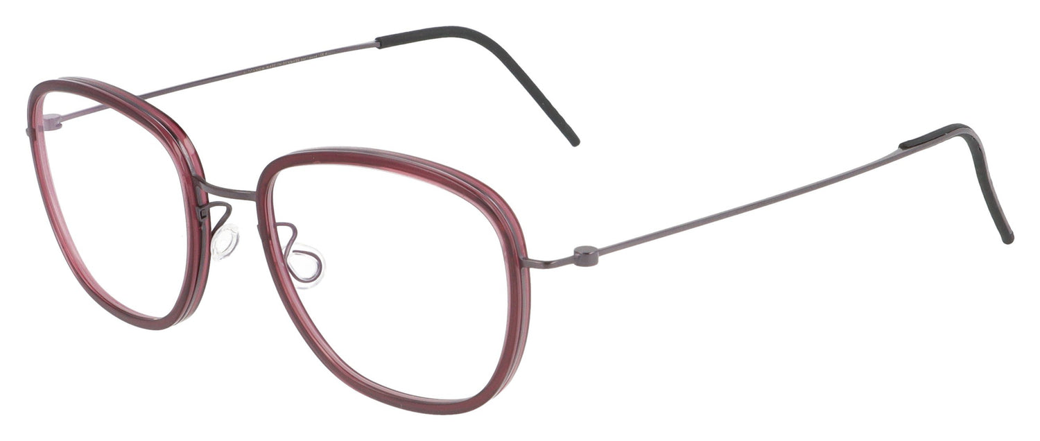 Lindberg 5802 PU14 T850 K26 Ruby Red Glasses - Angle