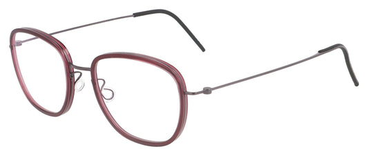 Lindberg 5802 PU14 T850 K26 Ruby Red Glasses - Angle