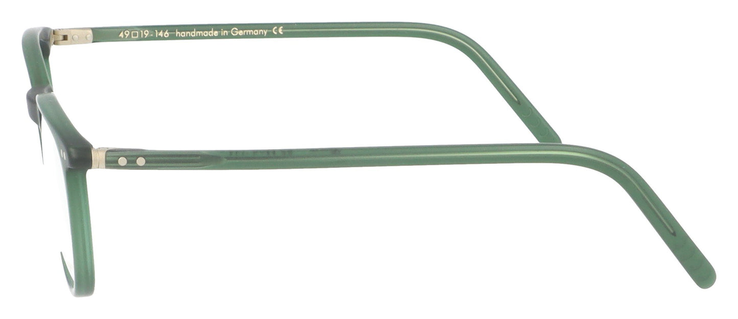 Lunor LU234 56M Green Glasses - Side