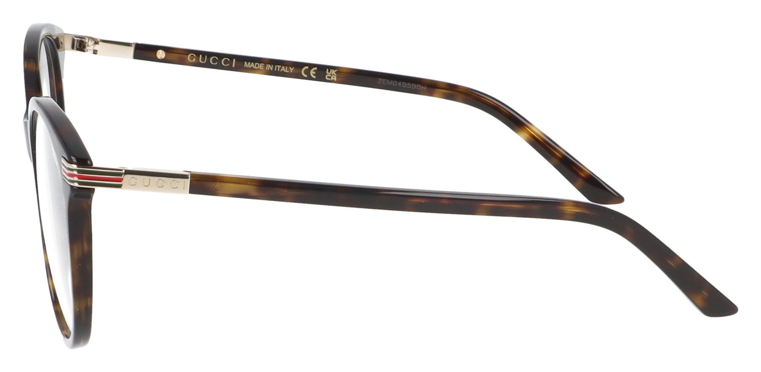 Gucci GG1450O 002 Havana Glasses - Side