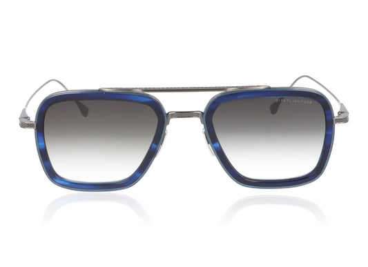 DITA Flight BLU-SIL Blue and Silver Sunglasses - Front