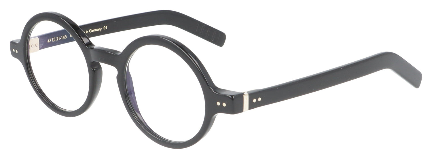 Lunor LU700 01 Black Glasses - Angle