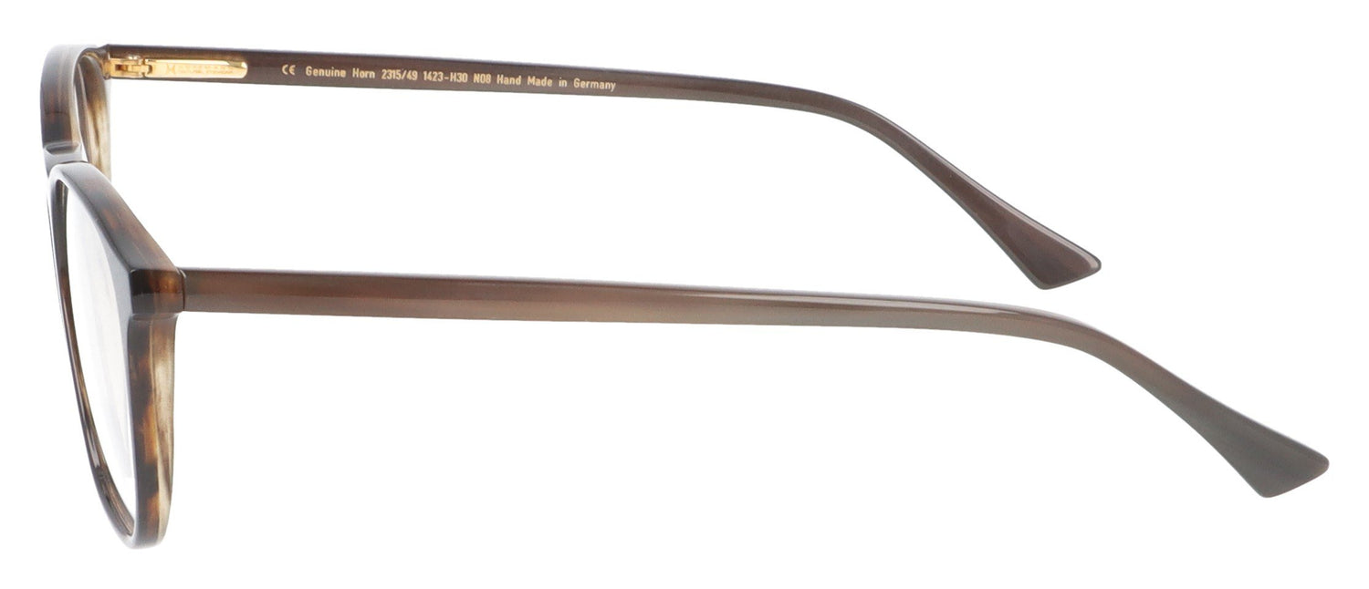 Hoffman Natural Eyewear H2315 1423 Dark Brown Glasses - Side