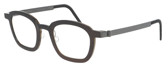 Lindberg buffalo 1858 H26 U9 Dark Brown Glasses - Angle