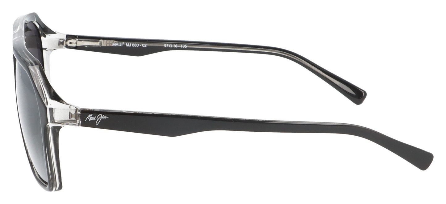 Maui Jim Wedges MJ880 02 Black Sunglasses - Side