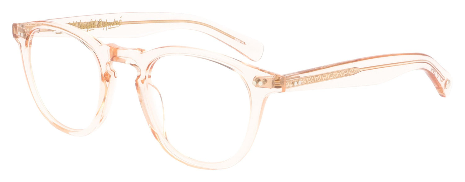 Garrett Leight GLCO X Andre Saraiva 1082-46 PCY Peach Glasses - Angle