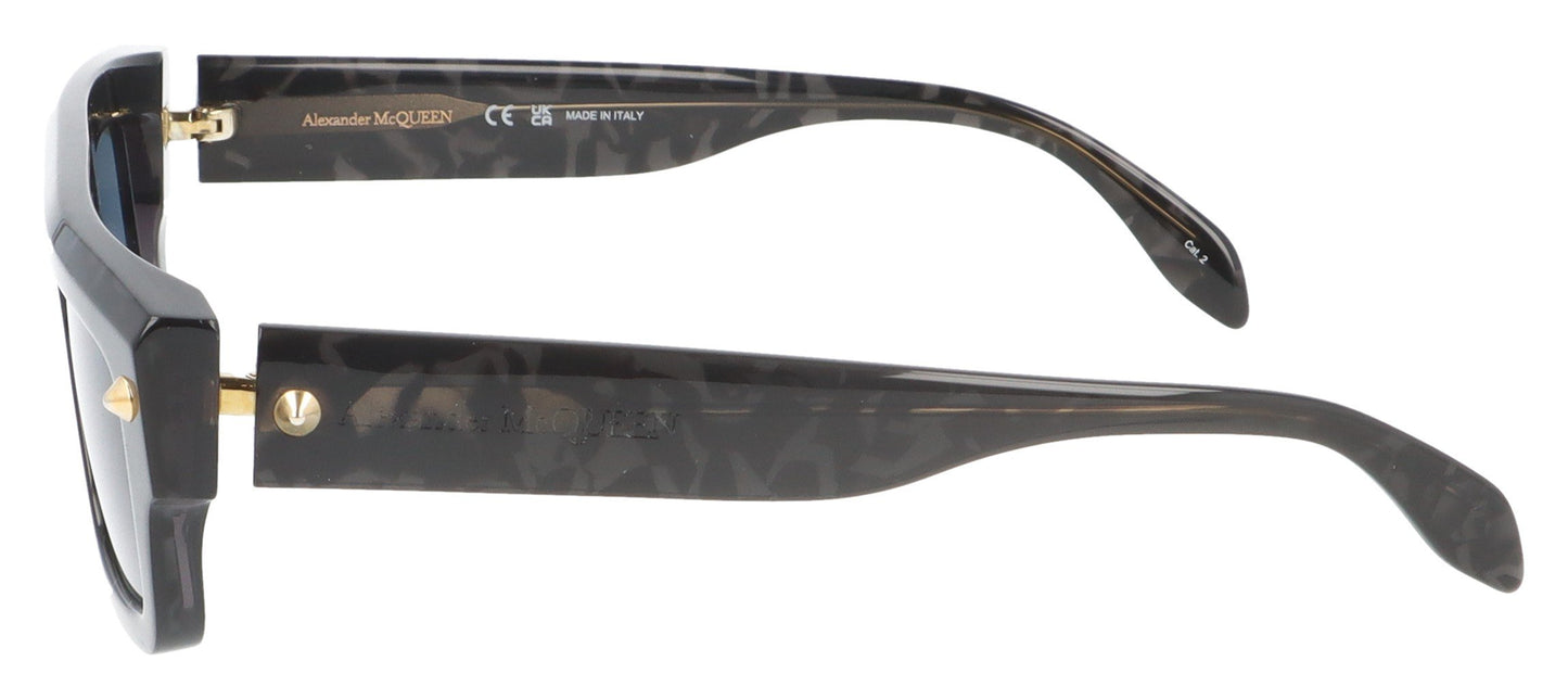 Alexander McQueen AM0427S 003 Black and Grey Tortoise Sunglasses - Side