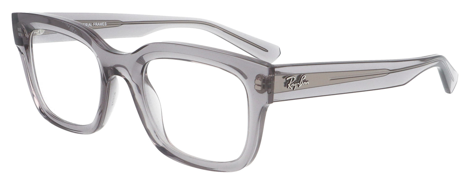 Ray-Ban Chad 0RX7217 8263 Transparent Grey Glasses - Angle