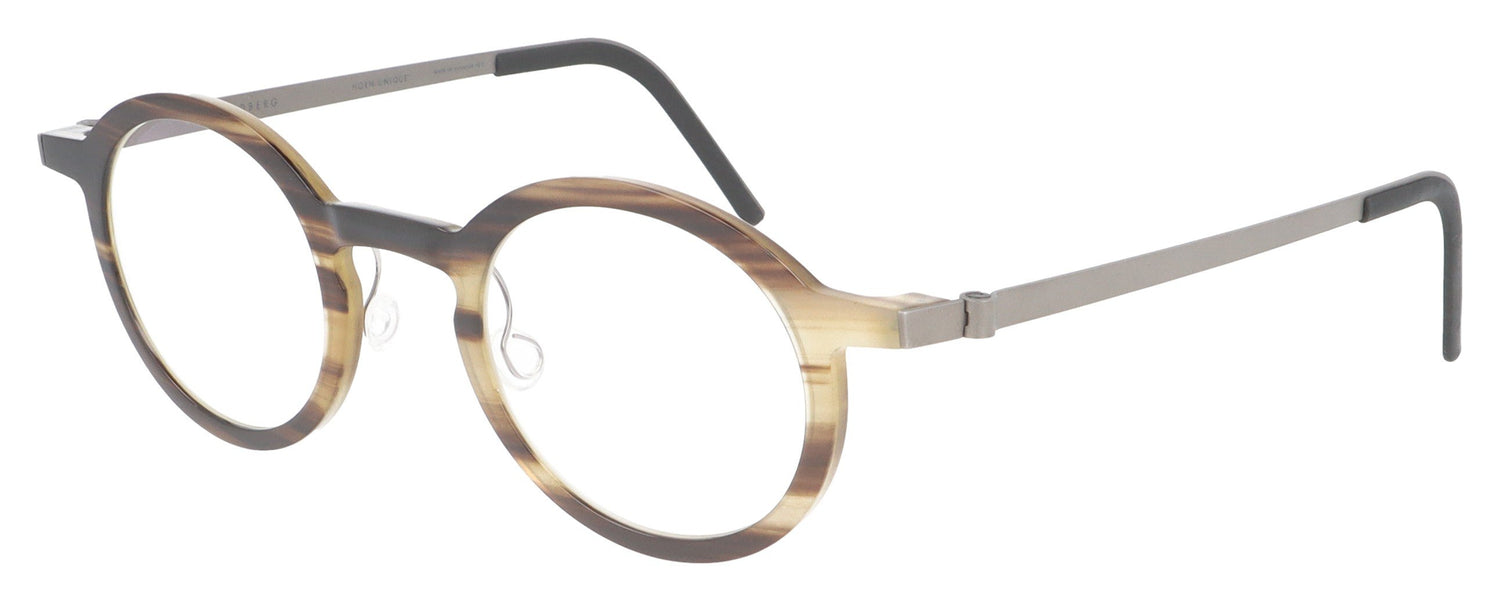 Lindberg 1855 H50 10 Medium Brown Glasses - Angle