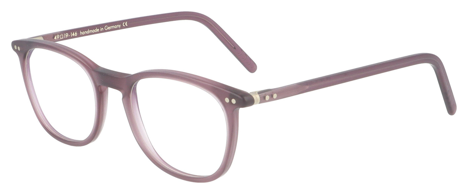 Lunor LU234 55 Purple Glasses - Angle