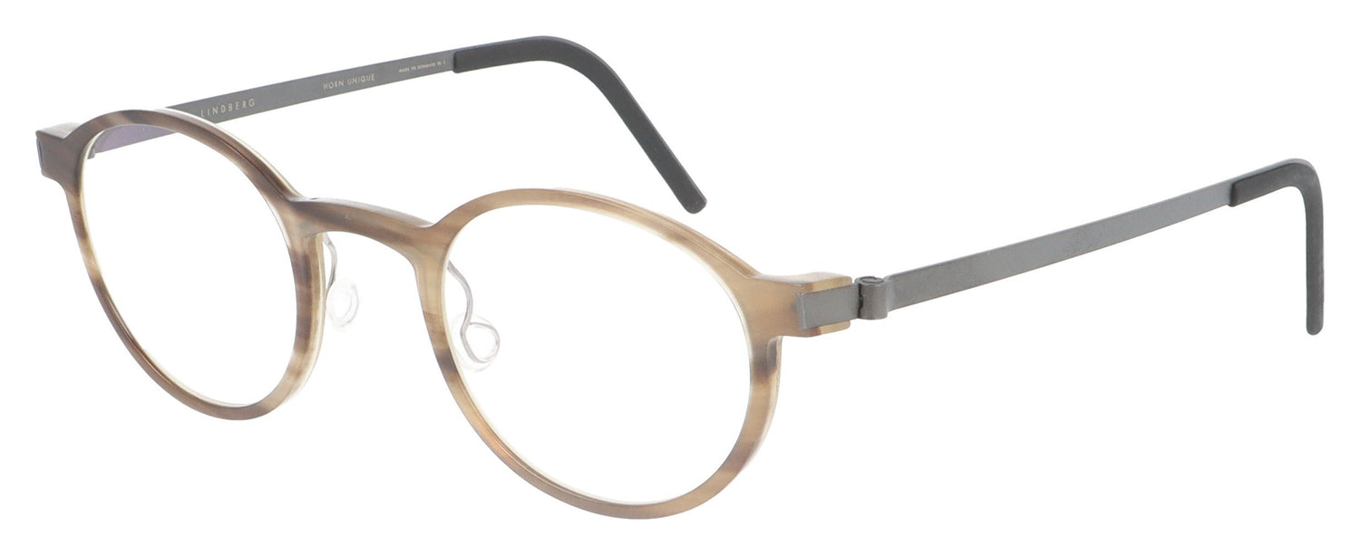 Lindberg buffalo 1823 H50 U9 Tortoise Glasses - Angle