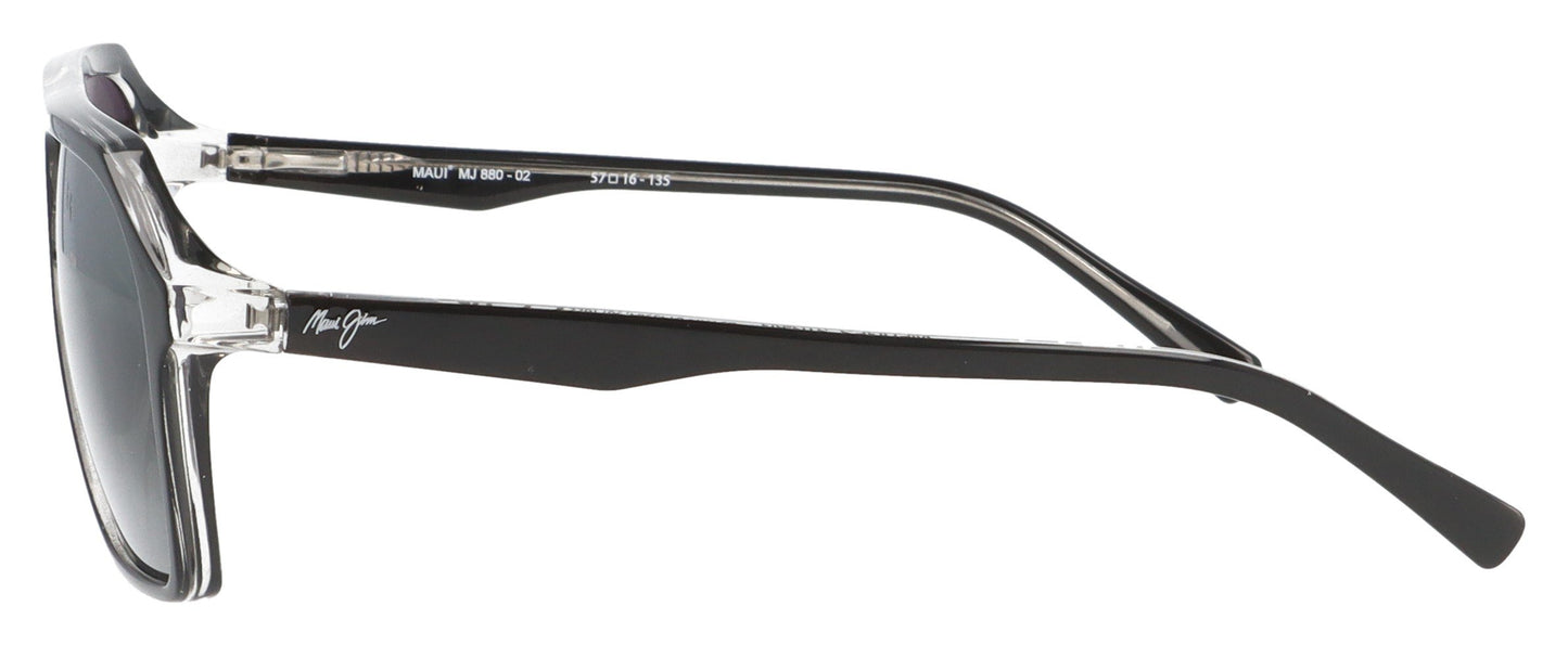 Maui Jim Wedges MJ880 m01 Black Sunglasses - Side