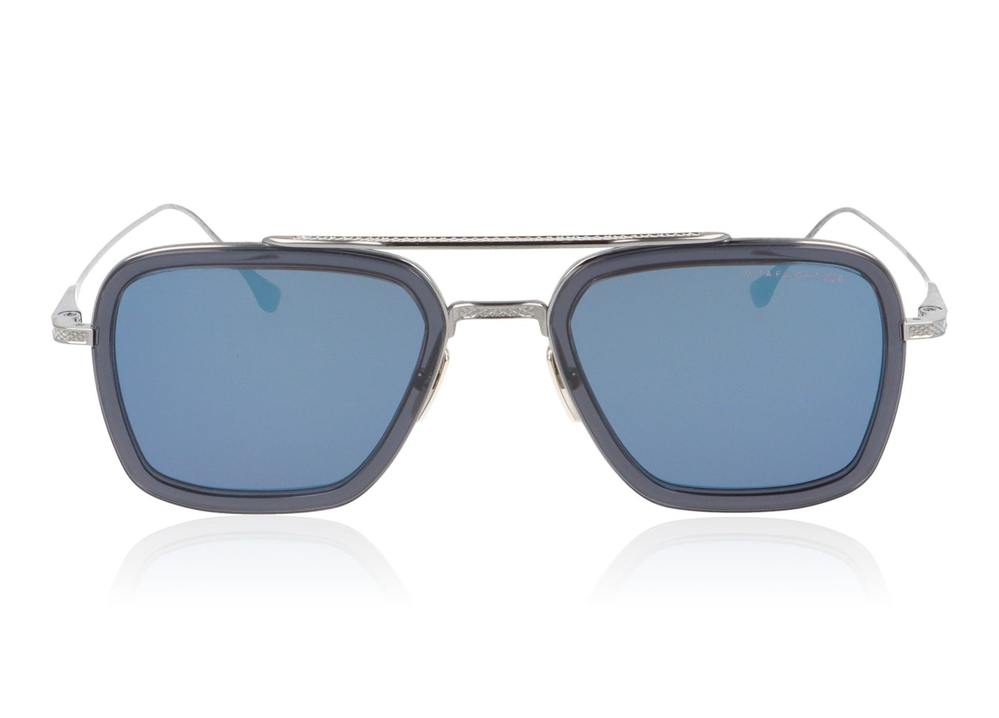 DITA Flight SMK-PLD Silver and Blue Sunglasses - Front