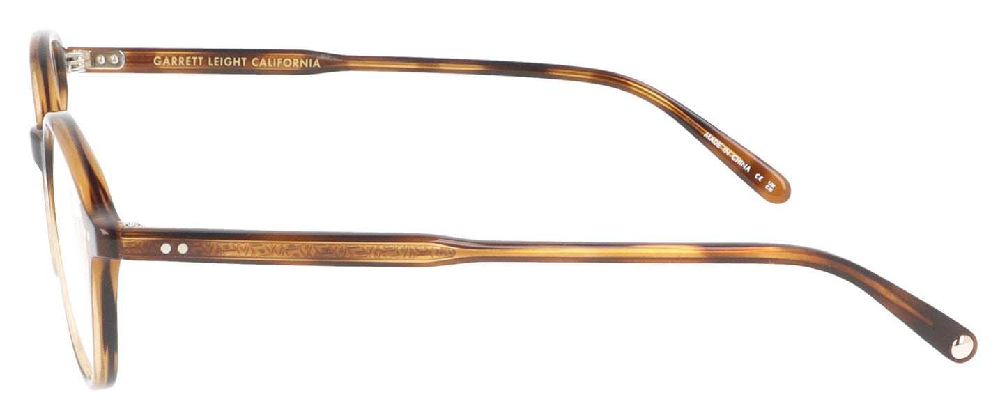 Garrett Leight Franklin SPBRNSH Tortoise Glasses - Side