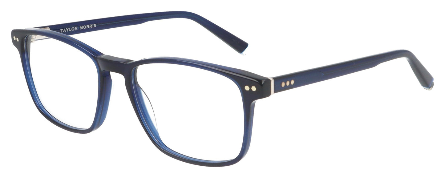 Taylor Morris TM015 C3 Blue Glasses - Angle