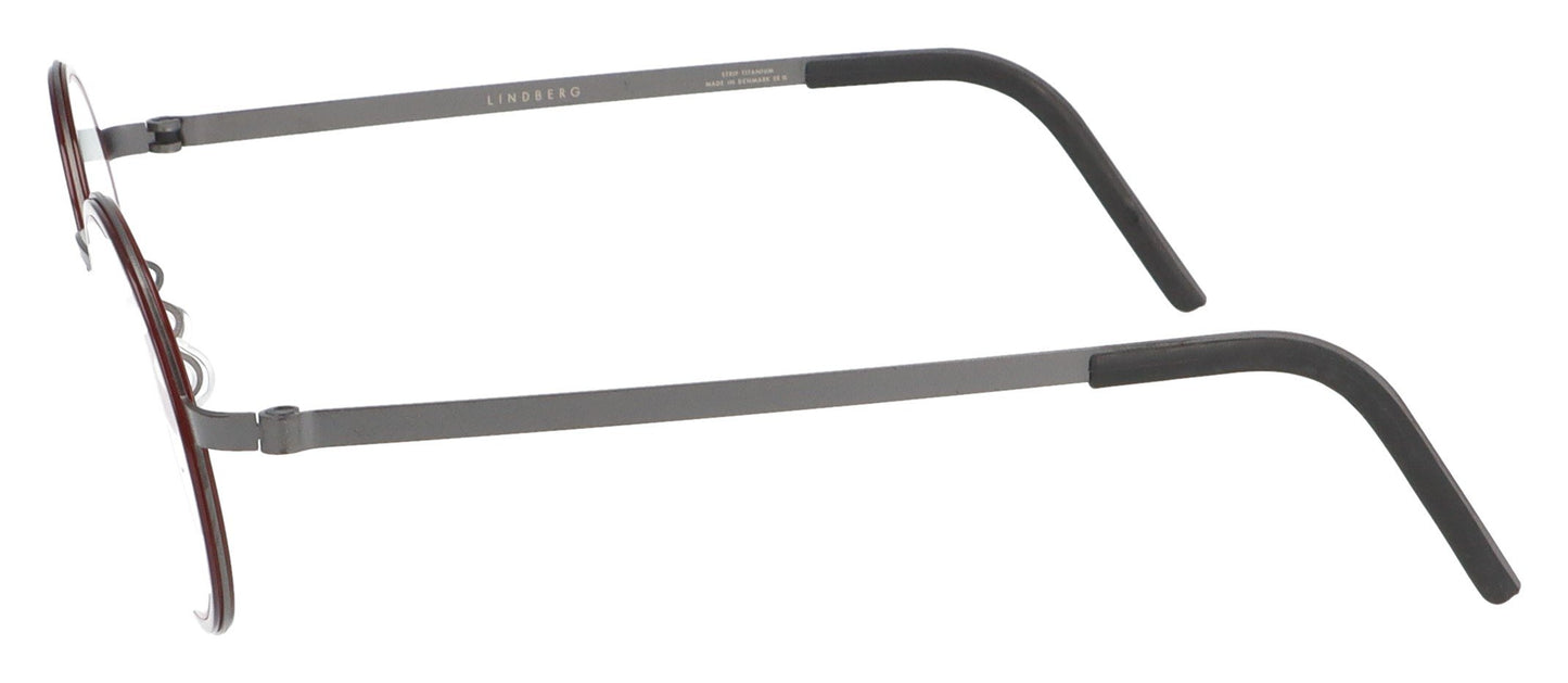 Lindberg Strip 9707 T215 U9 K258 Red Glasses - Side