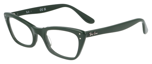 Ray-Ban 0RX5499 8226 Green Glasses - Angle