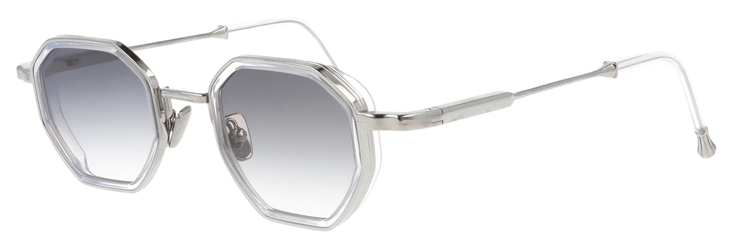 John Dalia Harrison C183 Silver Sunglasses - Angle