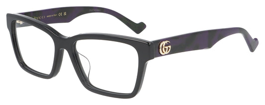 Gucci GG1476OK 003 Black and Purple Mix Glasses - Angle
