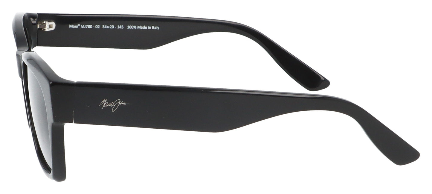 Maui Jim MJ780 02 Black Sunglasses - Side